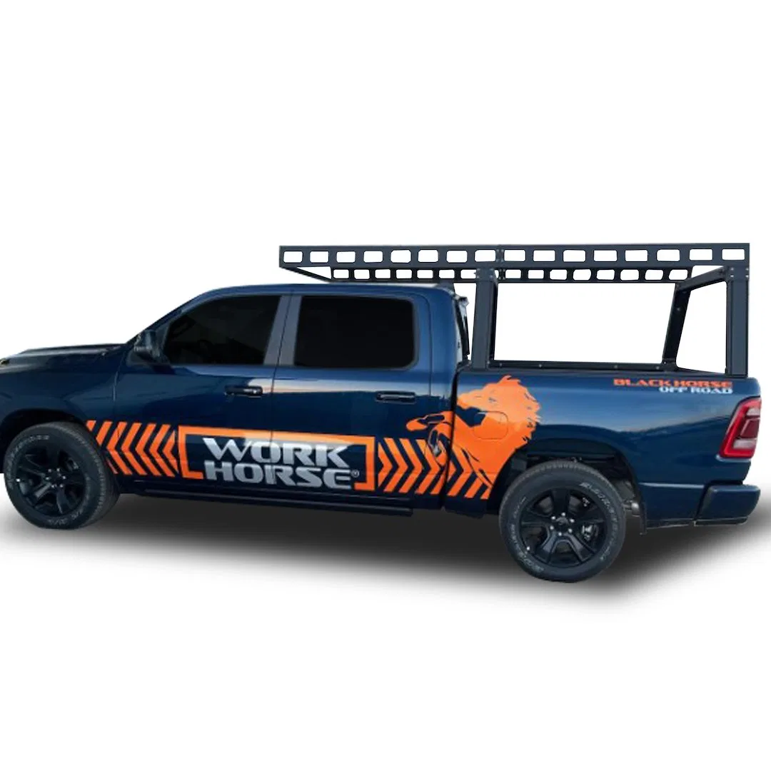 CSFRHD55B – BLACK HORSE Ladder Rack, Bed Side Mount Drilling Required 28 Inch Height 1200 Pound Static/ 500 Pound Dyn...